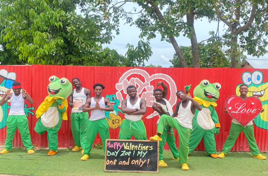 Valentine's Day greeting video from Africa